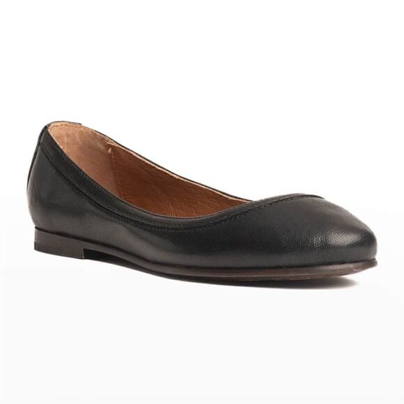 Frye Carson Leather Ballerina Flats - Picture 1 of 7